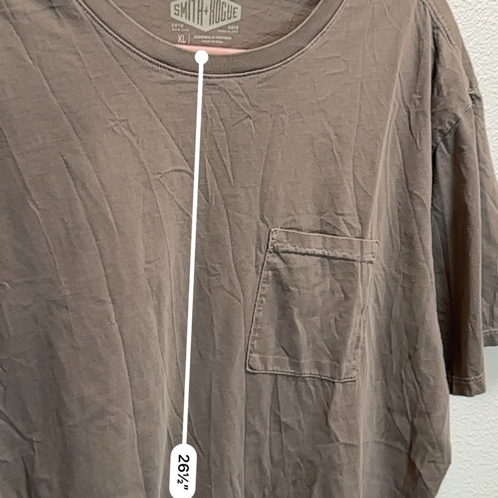 4/$20 Smith Rogue Men’s X-Large Green Brown Basic Tee 0031 - Picture 6 of 7